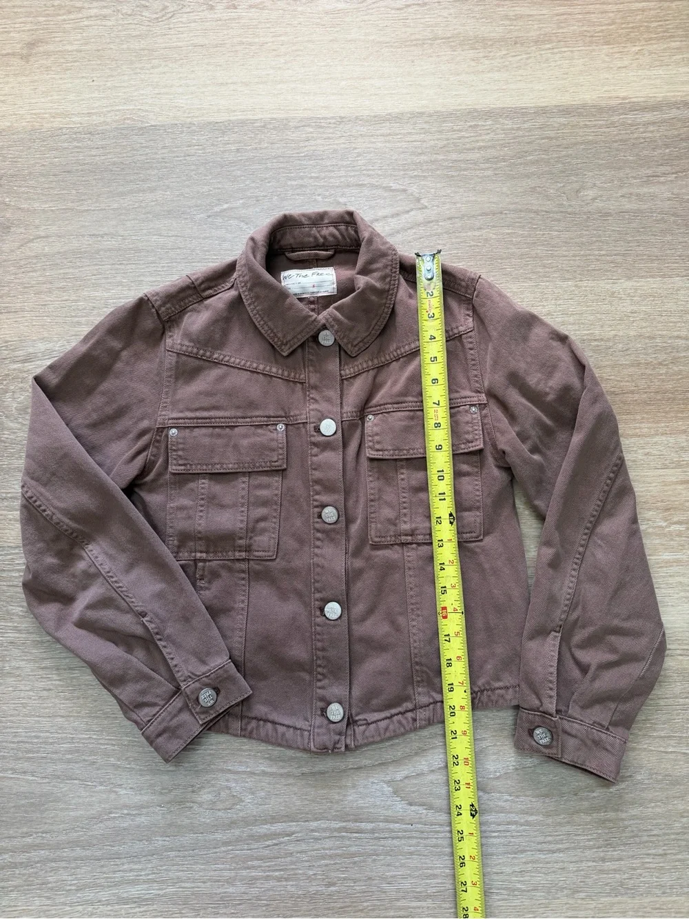 Free People Women’s Jade Denim Jacket in Brown Size S - Picture 8 of 9